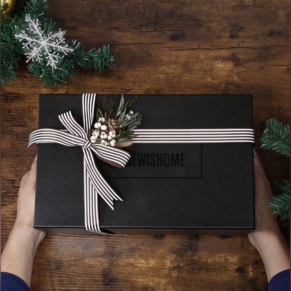 BEWISHOME Jewelry Box for Men with Glass Top, Wooden Watch Box Organizer - Picture 6 of 7